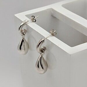 Silpada Sterling Silver Teardrop Earrings - Chunky Teardrop Earrings